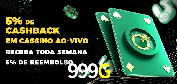 Promoções do cassino ao Vivo 999G
